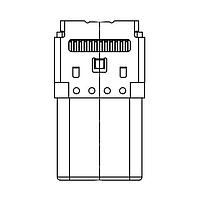 Adam Tech USB-C32-S-PLUG-EH-SMT-CS1A-DC-TR Plug USB C 3.1 Plug, R/A Edge Hange, SMT, 24P