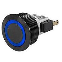 Schurter 3-145-566 Pushbutton Switches MSMII-19 Switch, Momentary Switch, NO/NC SPDT, 5A Switching Current, Ring Illuminated Dead-front White