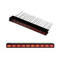 Lumex SSA-LXH1025ID LED Light Arrays 10-Seg Array Red 635nm, 10mcd