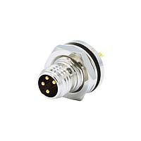 NorComp 855-004-103R004 Straight IP67 Male M8 Panel Mount 4 Position Straight Solder Cup