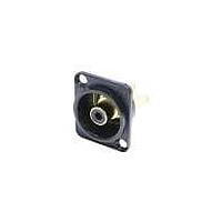 NEUTRIK NF2D-B-0 Chassis Mount Jack Jacks RCA D style Black/Black