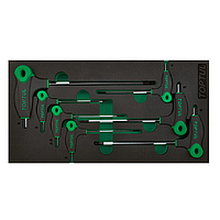 TOPTUL GVA0715 7PCS - L-Type Two Way Ball Point & Hex Key Wrench Set