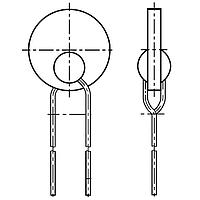 EPCOS B59752C0120A070 PTC Thermistors 280AC,400DC,80oHMS PTC Thermistor