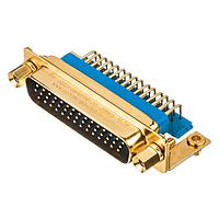 Amphenol Positronic SDD62S300T2G High Density D-Sub Connectors D-Sub Female Connector 62P Solder Tail Straight Gold Shell Jackscrews