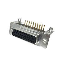 Amphenol CONEC 164A18189X High Density D-Sub Connectors 26P DSUB SOCKET R/A HI DENSITY THRU-HOLE