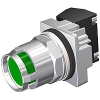 SIEMENS 52PM8G3J Pushbutton PB,CHROME,MOM, CAP GREEN,GAURD,2POS, 1NC