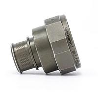 Amphenol PCD M85049/85-14ZP01 Band Lock Adapters Straight Shell size 14 Black Zinc Nickel w/ Exposed Nickel Entry 1