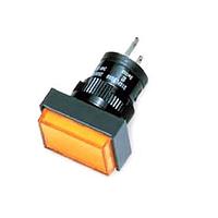 E-Switch L16PLT10 Pilot Light Pushbutton, No Internal Switch Contacts, Pilot Indicator, Panel Mount, Front