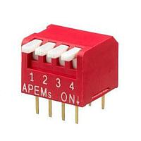 APEM NDPL04V DIP Switches DIP SWITCH DP PIANO STYLE