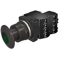 SIEMENS 52BP2H3G Push-Pull PP2,NEMA4X,MTD,XF 240V INC,BLK-GREEN,2NC
