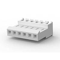 AMP Connectors - TE Connectivity 3-640602-6 Receptacle Housing FEED THRU WO TAB 6P L.R. natural 24 AWG