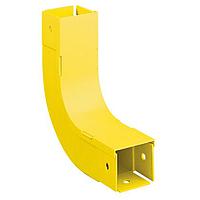 Panduit FIVRA4X4YL Fitting, Fiber Duct Fitting and Cover, Inside Vertical 90 ,