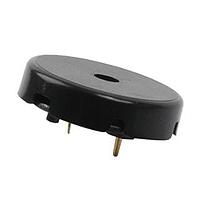 Same Sky (formerly CUI Devices) CPE-813 Piezoelectric buzzer, 22.1 mm round, 6.6 mm deep, P, 4 kHz, 30 V, through hole, no driving circuit