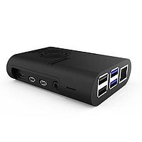 Seeed Studio 114992084 Cases ABS Enclosure Black Case for Raspberry Pi 4 B