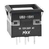 NKK Switches UB215KKW015C Sealed SPDT ON(ON) RED LED SOLDER LUG BODY ONLY
