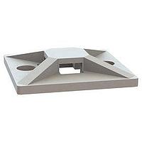 Essentra Components 23TA00400 4-Way Mount Cable Tie Holder, 4-Way, Adhesive, 1x1 Base