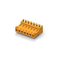 AMP Connectors - TE Connectivity 3-644465-7 Receptacle Assembly FEED THRU W TAB 7P L.R. orange 18 AWG