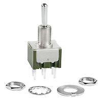 NKK Switches M2029SS1W03 Toggle Switches DPDT .413 BAT M-1 SERIES