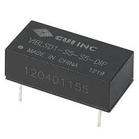CUI Inc VIBLSD1-S24-S9-DIP Isolated dc-dc isolated, 1 W, 22.8~25.2 Vdc input, 9 Vdc, 111 mA, single output, DIP