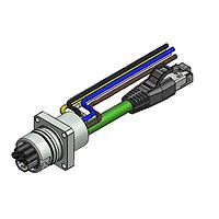 Amphenol CONEC 57-03289 Cat 5 ENP-17-1-FSPBU4PEDST4-V6-45S-RS8.33-2/2/G6/150/034
