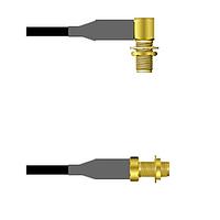 Amphenol Custom Cable Q-2R02Y0008084i RF Cable Assemblies SMA-RJB/SMA-SJB RG58 84I