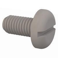 Essentra Components 50M100150N020 Pan Slotted Pan Slotted Screw, M10 X 1.5 Thread, 20mm Lg