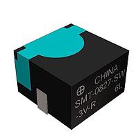 PUI Audio SMT-0827-TW-3V-R Electromagnetic SMD TRANSDUCER 3.6VP-P 70MA