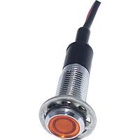 Mallory Sonalert FL1M-8FW-1-Y110V Indicators LED YEL 8MM NUT 110VAC/DC UL