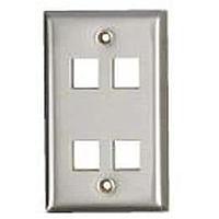 Belden AX102011 Faceplate 4 PORT SS DG