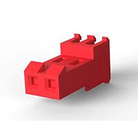 AMP Connectors - TE Connectivity 3-640601-2 Receptacle Assembly FEED THRU WO TAB 2P L.R. red 22 AWG