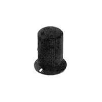 Alcoswitch - TE Connectivity KFS400B1/8 Cylindrical Knob with Skirt BLK AL KNRLD IND DOT