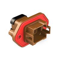 Amphenol SINE Systems AT04-08PD-PM14 Connectors 8 Pin Rcpt Pnl Mnt D SelfThread Bk Sl Ca