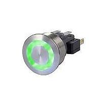 Schurter 1241.6933.1122000 Pushbutton Switches Dbl Pole 5A 125VAC 22MM PI SF RT