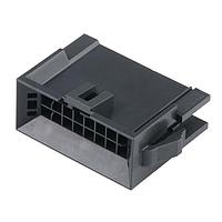 Molex 224556-1216 Plug Nano-Fit BMI Plug Housing TPA Capable 2.50P 2R 16 CKT BLK Panel Mount