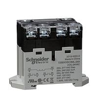 Schneider Electric Relays 725BXXSC3ML-24A Standard Power Relay DPST-NO 25A DIN LED 24 VAC