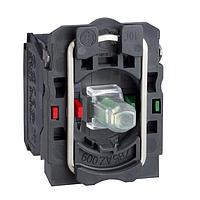 SCHNEIDER ZB5AW0B55 Contact Blocks YELLOW 24V PROTECTED LED W/1 N/C+1 N/O