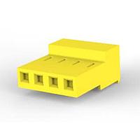 AMP Connectors - TE Connectivity 3-640432-4 Receptacle Housing 4P CONN ASSY 20 AWG YEL