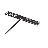 Linx Technologies - TE Connectivity ANT-W63-FPC-LH100M4 PCB Antennas WiFi6 GHz FPC antenna, 45x7mm, orthogonal cable egress, 100mm cable, MHF4