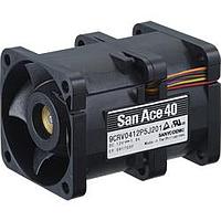 Sanyo Denki 9CRV0412P5G201 Axial DC Axial Fan, 40x40x56mm, 12VDC, Counter Rotating, Tachometer, PWM Closed Loop