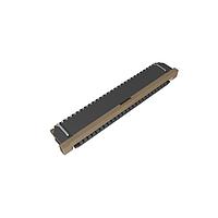 Amphenol FCI SFW26R-3STAE1LF Board Mount 1.00mm Flex Connector, SFW-R series, 26 Position, Bottom side Contact, Side Entry Surface Mount ZIF Connector, Lead Free, with Cable Lock, Selective Gold plated Terminals with Tin-plate Solder-tail.