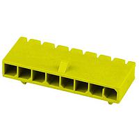 Molex 215760-2047 PCB Receptacle Micro-Fit+ Versa Color RA Header Thru Hole  Single Row 7 Ckts  (Au) GloWire Ylw
