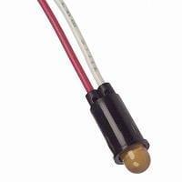 VCC 5102H3-12V LED Panel Mount Indicators AMBER DIFFUSED 1/4" MOUNTING HOLE