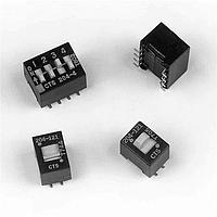 CTS Electronic Components 204-7ST DIP Switches SPST 7 switch sections