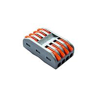 Amphenol Anytek TQT04210000G Fixed Terminal Blocks 4 in-4outBady/Gray+Lever/Orange