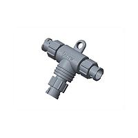 Amphenol LTW AA-040404-MMM-TL001 Sensor Cables / Actuator Cables Ceres, T Adaptor, Plastic, 2A, 04 pins, 2 Points Lock, (End 1) Male Male, (End 2) Male Male, (End 3) Male Male, IP66