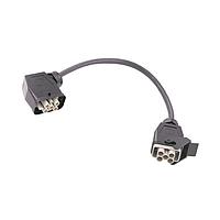 HARTING 6188202040100 Harting Han Q4/2 Bu/Sti 180 TG GW 4x2,5qmm sw