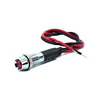 Mallory Sonalert FL1M-8CW-1-R12V Panel Lights LED RED 8MM NUT 12VAC/DC