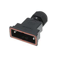 Molex / FCT 172704-0194 Strain Relief Backshell 15 Pos. Rear Mount Size 2 PLASTIC HOOD