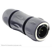 Eaton Souriau-Sunbank UTGX6JC12E3P Plugs Plug, with cable gland backshell, with 3 male solder contacts, IP68/69K in unmated conditions