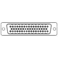 Amphenol Commercial Products L17ED09S22 Plug Dsub, IP67 Waterproof, Machined Pin 5.0A, Straight PCB Through Hole, 9 Socket, 0.76m (30 in) Gold, Bright Tin Shell, with standard off and board lock